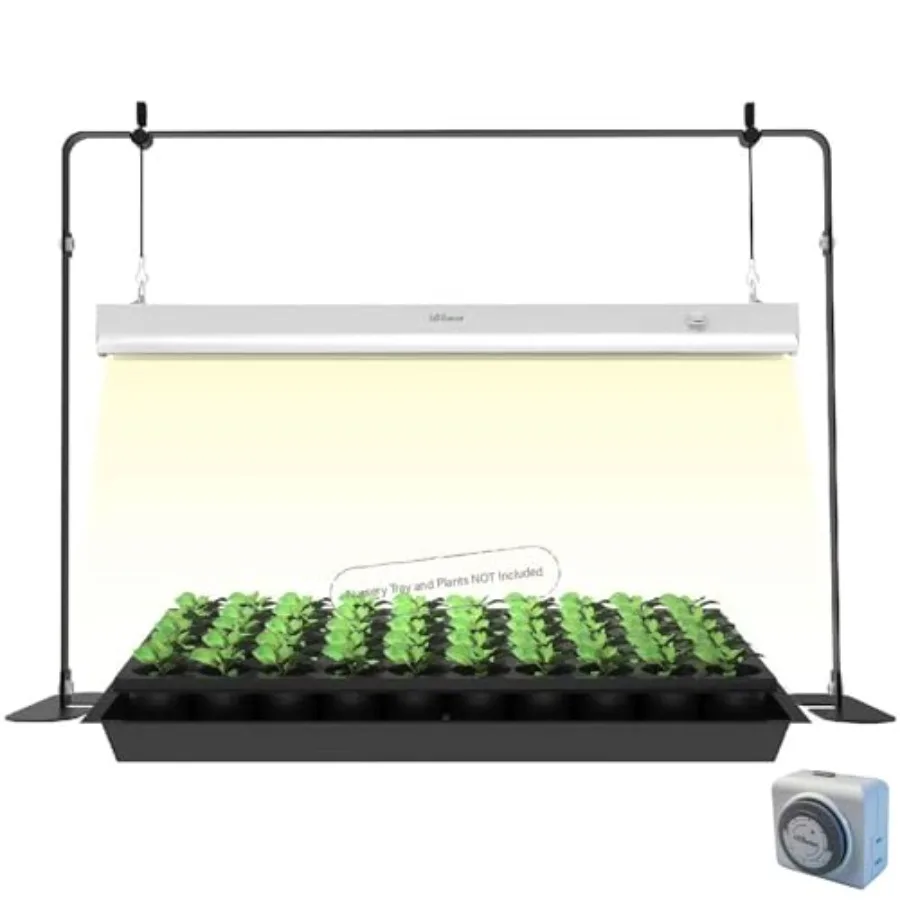 2Feet Grow Light for Seed StartingLED Grow Lamp for Indoor Plants Seedling Grow Light with Stand Seed Starter Light Kit with Na