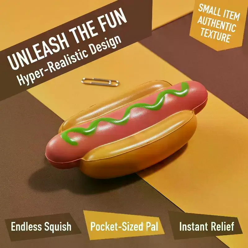 Balle Squishy Hot Dog Hamburge - Hot Dog Press avis et prix