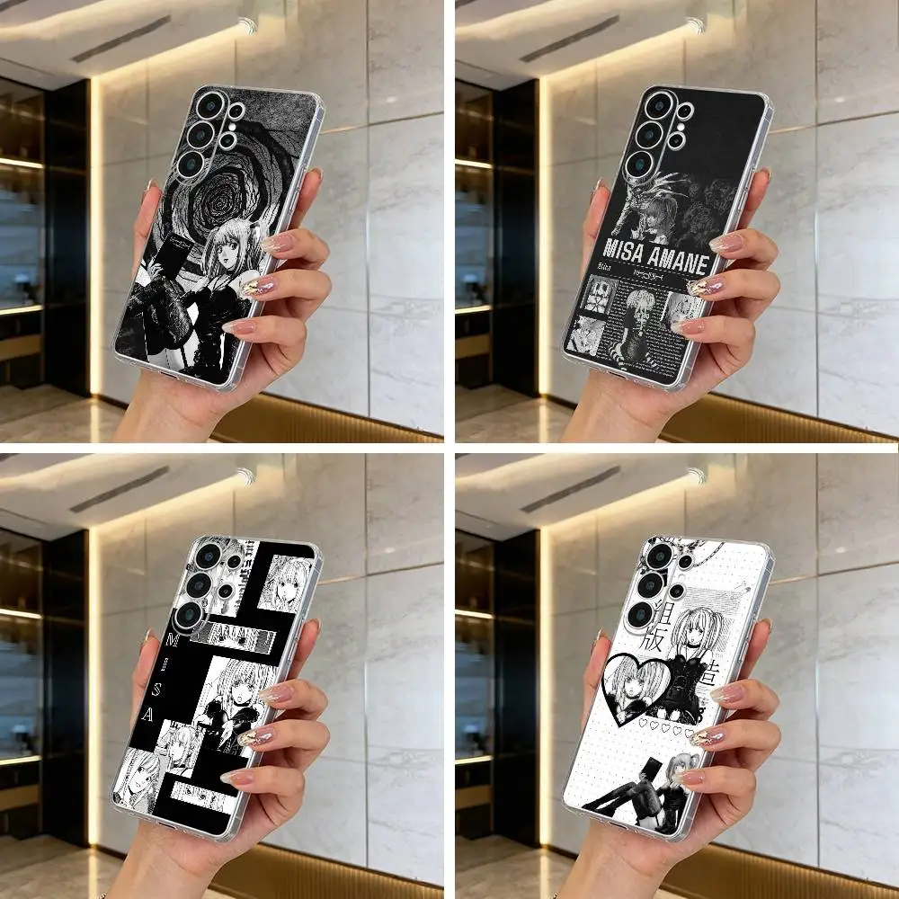 

M-Misa- Death Note Phone Case For Samsung S25,S24,S21,S22,S23,S30,Ultra,S20,Plus,Fe,Lite Transparent Cover