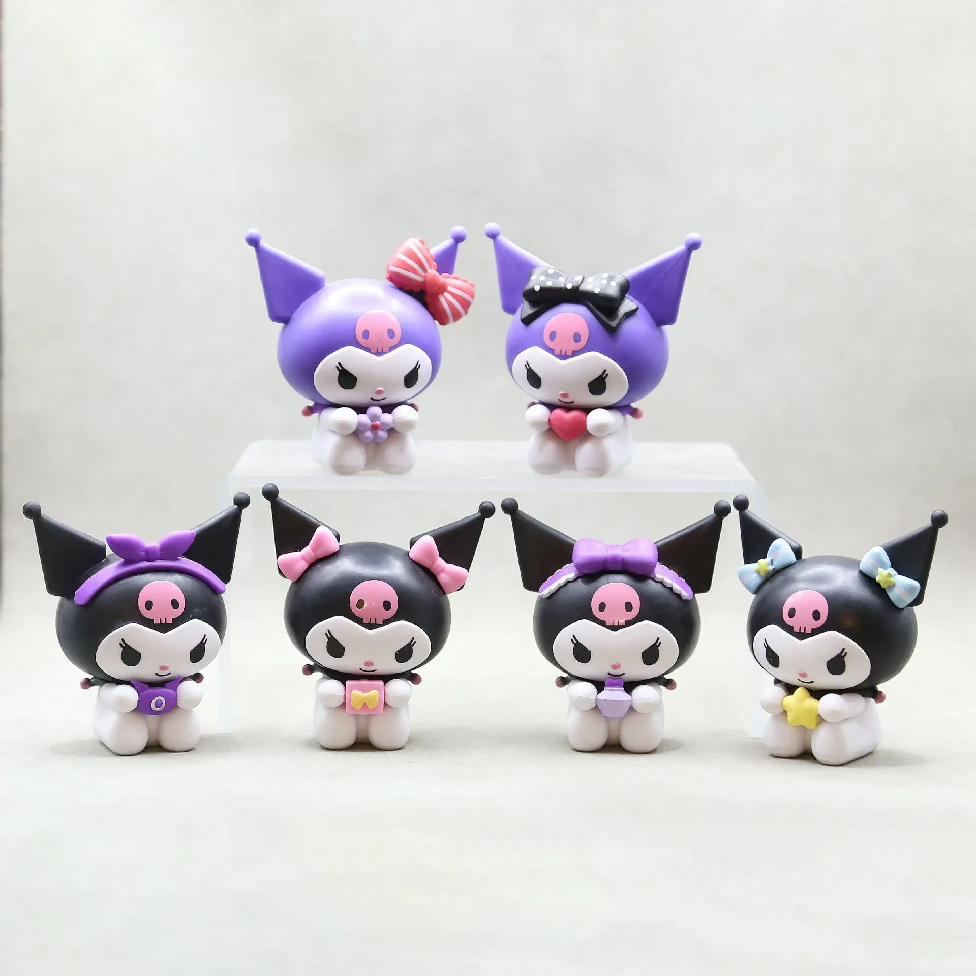 

Sanrio Series Heart Kulomi Figure Cute Toy Doll Desktop Decoration Ornament