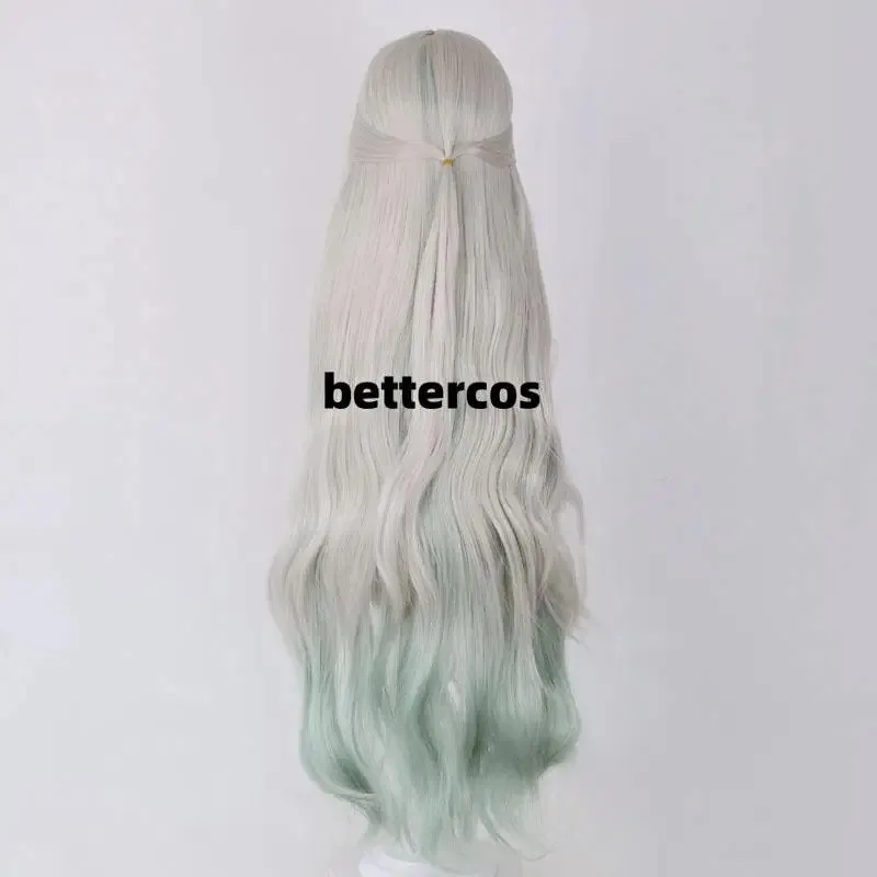 CyYashiro Nene Cosplay Peruca de cabelo sintético longo Cosplay perucas de cabelo de Halloween + touca de peruca