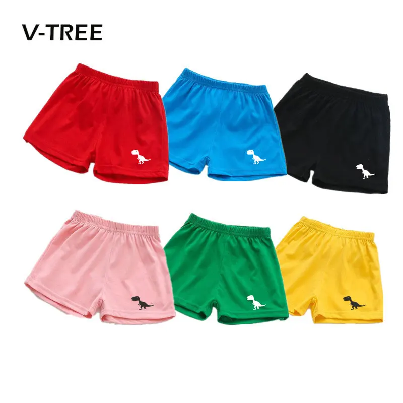 V-TREE New Summer Baby Boys Girls Shorts Candy Color Cotton Kids Beach Shorts Pants sports Children Brand Baby Clothes 2-7T