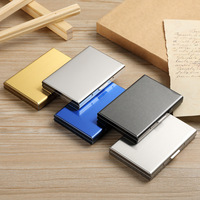 1pc Card Holder Men RFID Blocking Aluminum Metal Slim Wallet Money Bag Anti-scan Credit Card Holder Thin Case Small Male Wallet