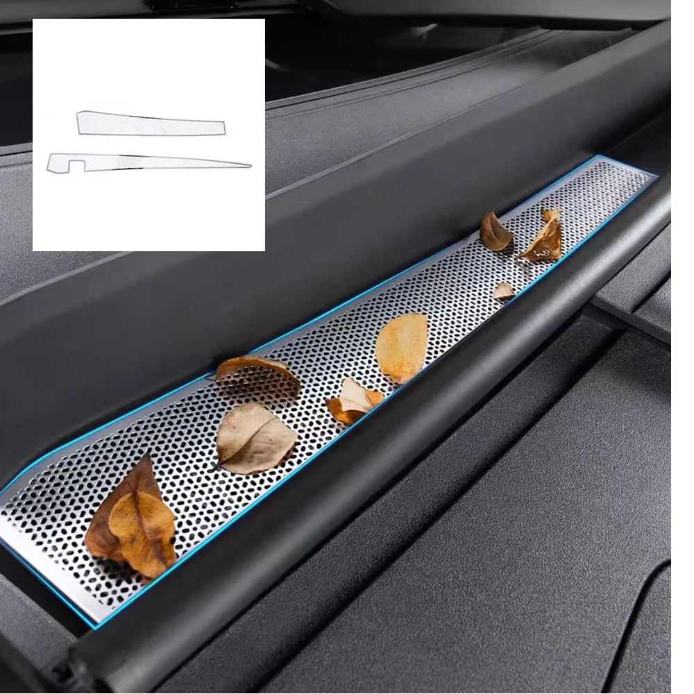 

Fit For ZEEKR 9X 2025 2026 Front Windshield Lower Air Outlet Protective Cover Front Hood Drain Car Modification Supplies
