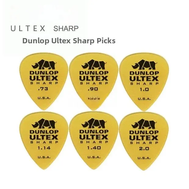 Dunlop 433R Ulteq Sharp Guitar Picks USA Production Sharp Speed Wear Resistant Rhinoceros Horn Guitar Plectrums