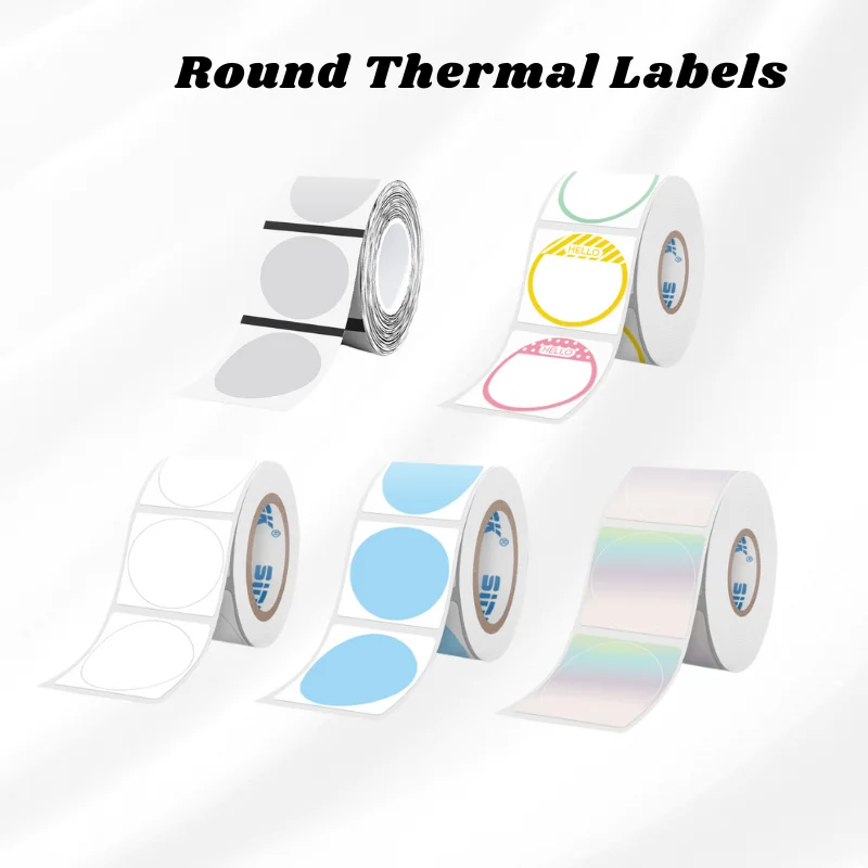 30 mm ronde holografische sticker thermisch label transparant materiaal optionele zelfklevende stickers doe-het-zelf verpakking afdichting