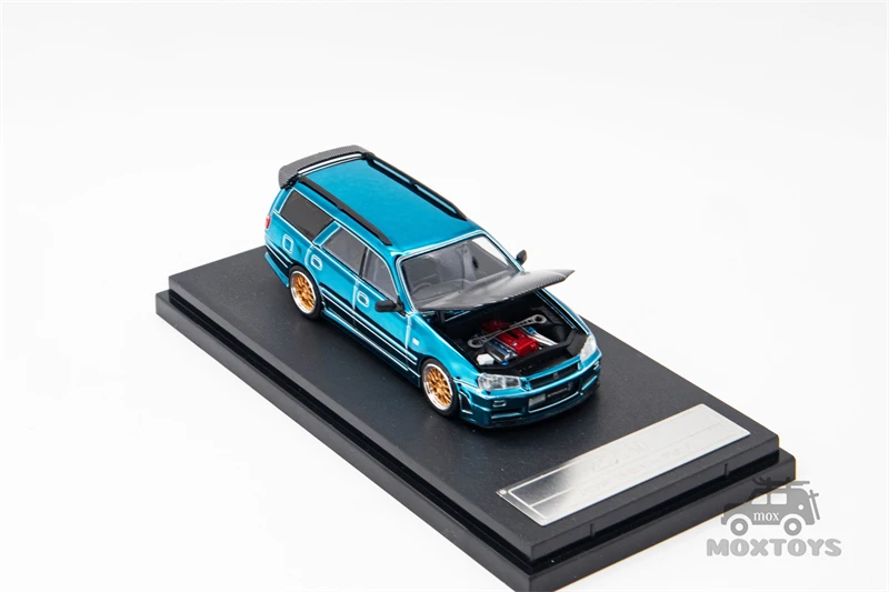 ZOOM 1:64 R34 Stagea WC34 260RS Diecast Model Car