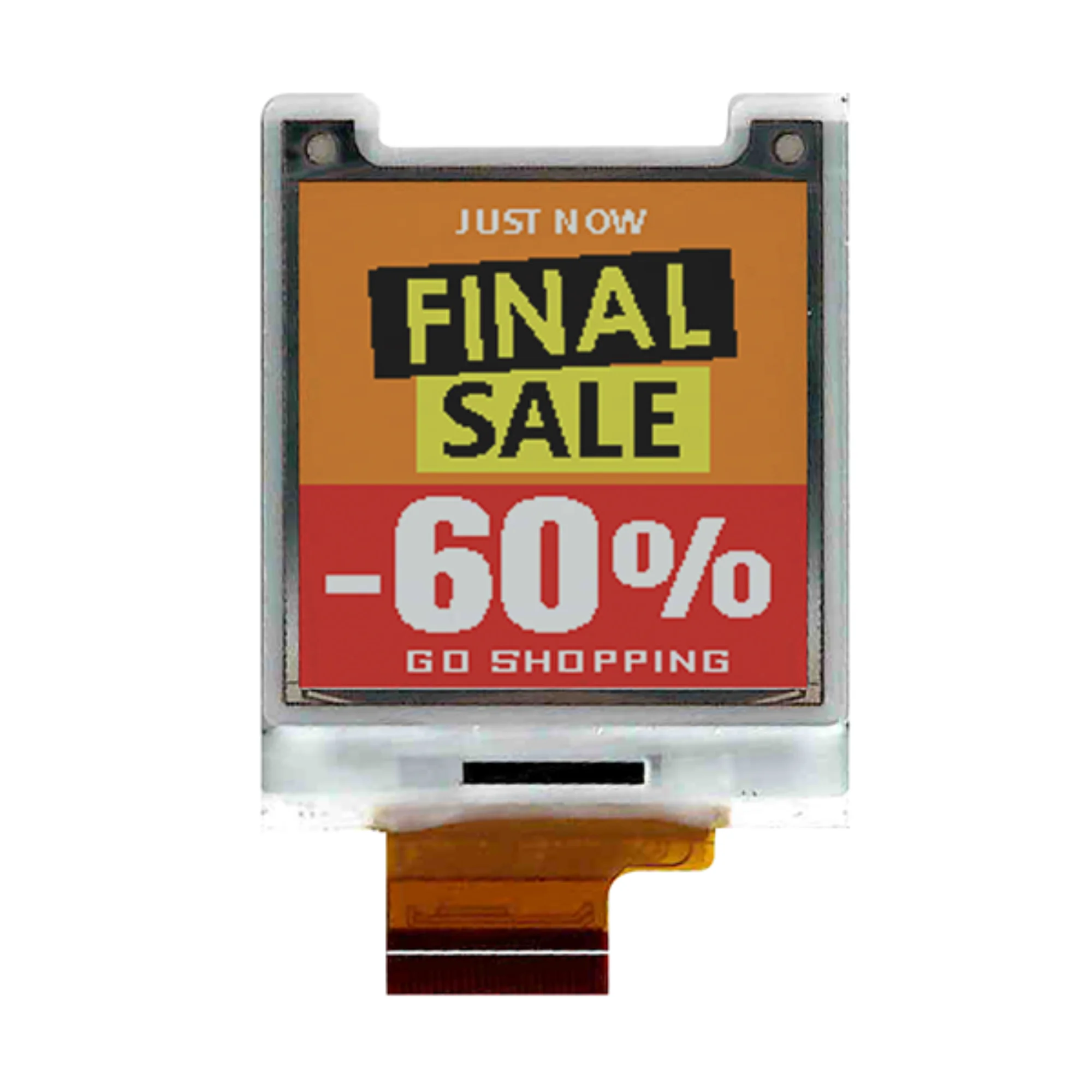 

EL016TS3 1.64" E Ink Spectra 3100 Plus, Five Colors ePaper Display Four-inks system: black, white, red, yellow