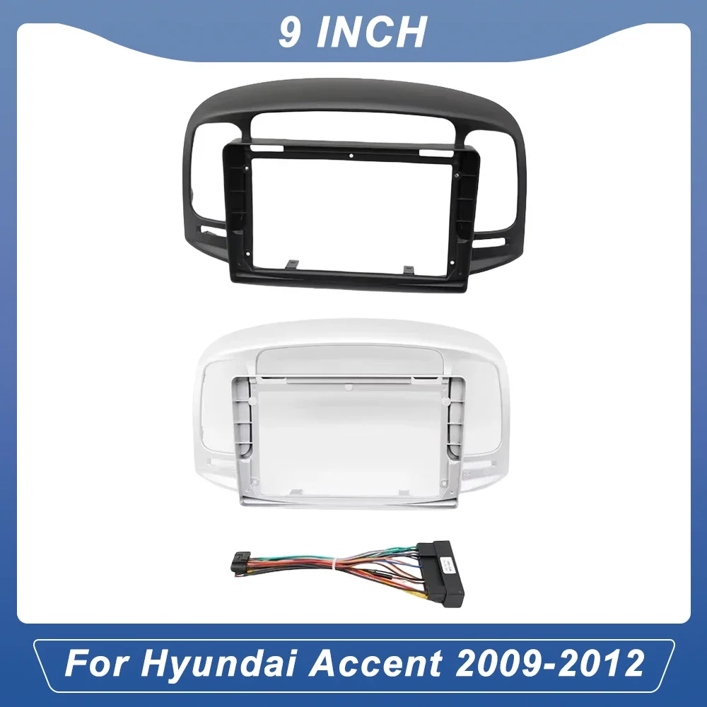 

9 Inch Car Frame Fascia Adapter For Hyundai Accent 2009-2012 Android Radio Dash Fitting Panel Kit