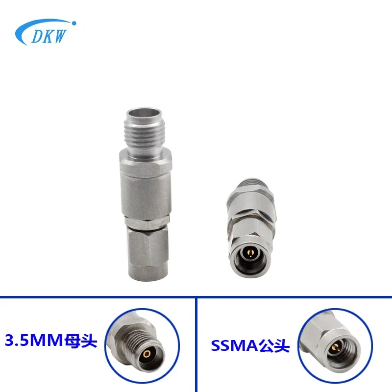 3.5MM Female to SSMA Male Millimeter Wave High Frequency Adapter 26.5GHZ Stainless Steel