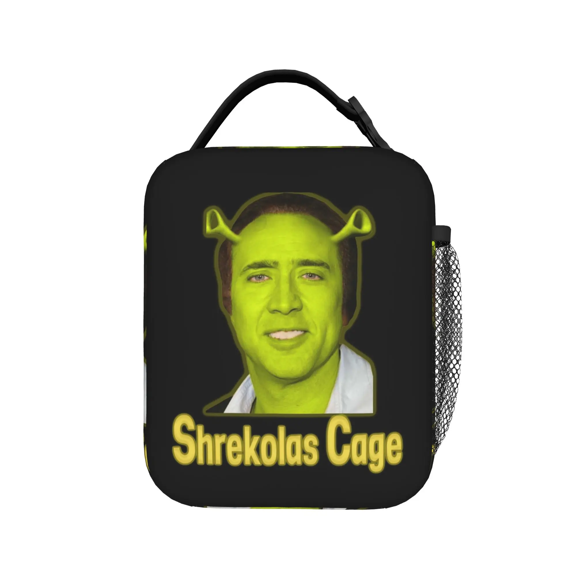 Nicolas Cage Shreks Insulated Lunch Bag Large Nicolas Cage Parody Reusable Thermal Bag Lunch Box Tote Beach  Picnic Food Bag