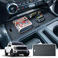 RUNROAD Center Console Secret Compartment Cover For Ford F150 2021-2024 Accessories Lid Hidden Panel Secret Pocket Accessories