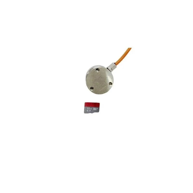 25mm Flat Diaphragm Force Sensor, Mini Compression Load Cell Weight Transducer with Display Instrument for Pressure Measurement