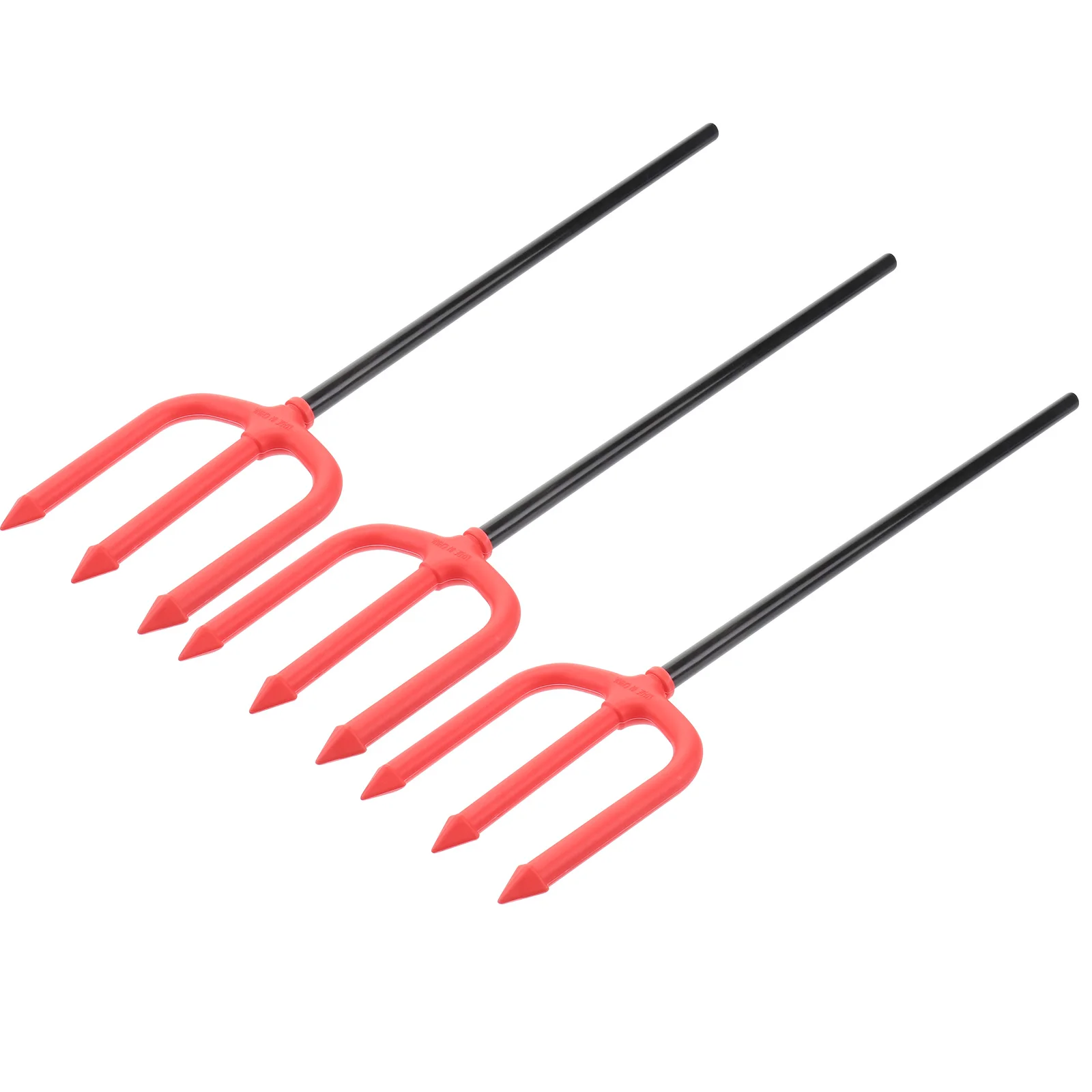 

3pcs Cheering Fork Trident Wand Props Durable PE Material Halloween Party Cosplay Accessory Role Play Costumes