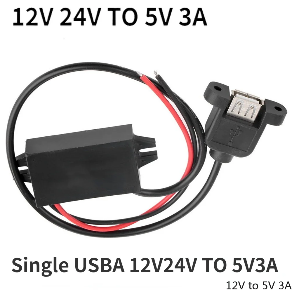 8-32V 12V 24V auf 5V 3A DC DC Step Down Converter Typ-C USB Power Buck Versorgung Ladegerät für Handy iPad Aufladen wasserdicht