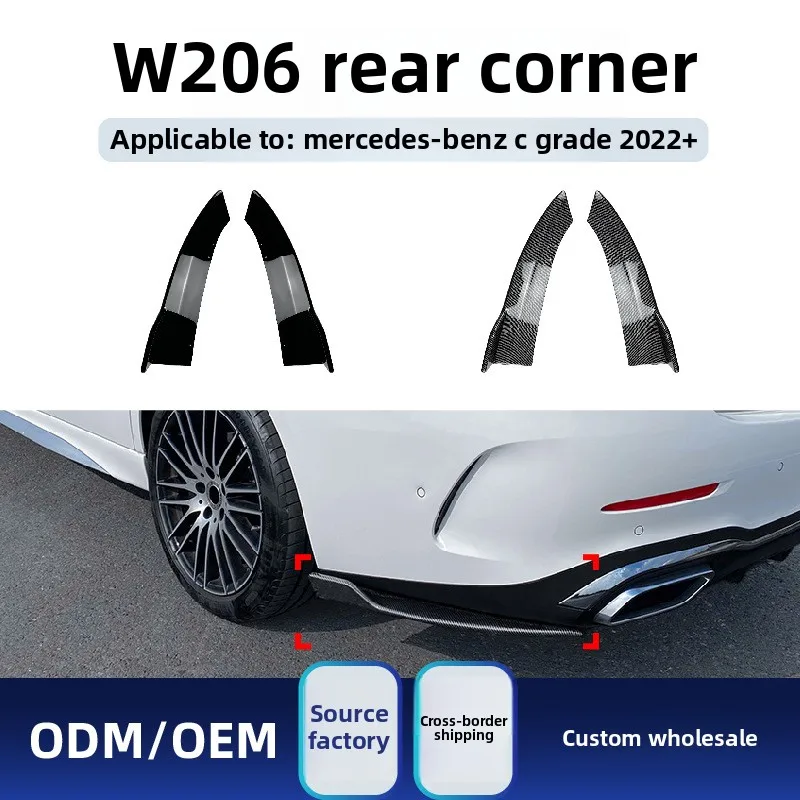 

Fit for Mercedes-Benz C-Class W206 C200 C260 C300 2022 AMG R Corner Car Sticker Modification Parts