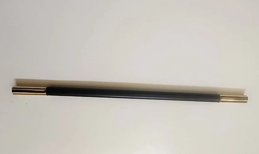 

Professional Magic Wand with Brass Tips Black Illusion Tool for Close-Up Stage Street Magic Tricks Performances