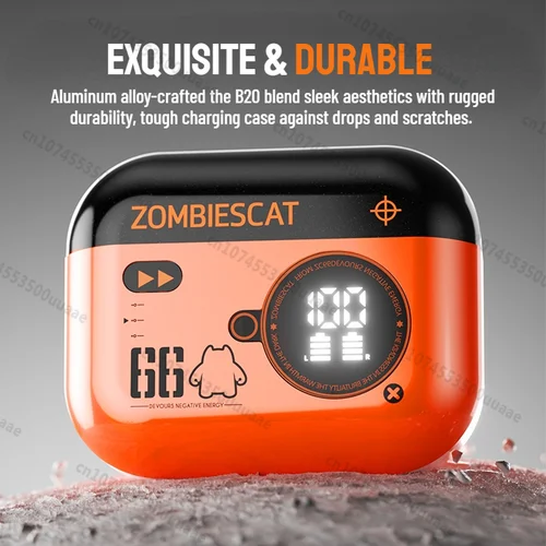 Imagen 2 del producto Zombies Cat Alloy ANC auriculares Bluetooth 6,0-auriculares con cancelación activa de ruido de 45dB sonido espacial dinámico auriculares inalámbricos TWS