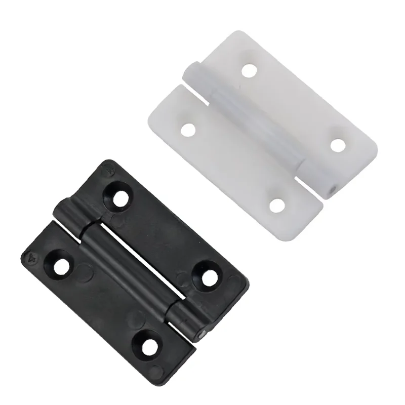 Black Plastic Shock-Absorbing Positioning Hinge with Flip-Up and Fold-Down Stop Allowing for Random Stops and Torque Control