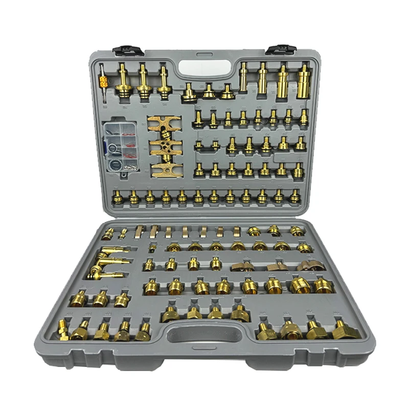 

108 Pcs Automotive A/C Leak Detection Tool Kit Hand Tools Car Repair Pneumatic Tool Kit