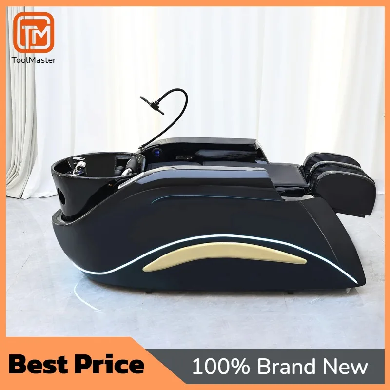 

【Best Selling】Hot Sell Factory Price Luxury Head Spa Bed Shampoo Chairs With Steam Therapy For Hair Salon