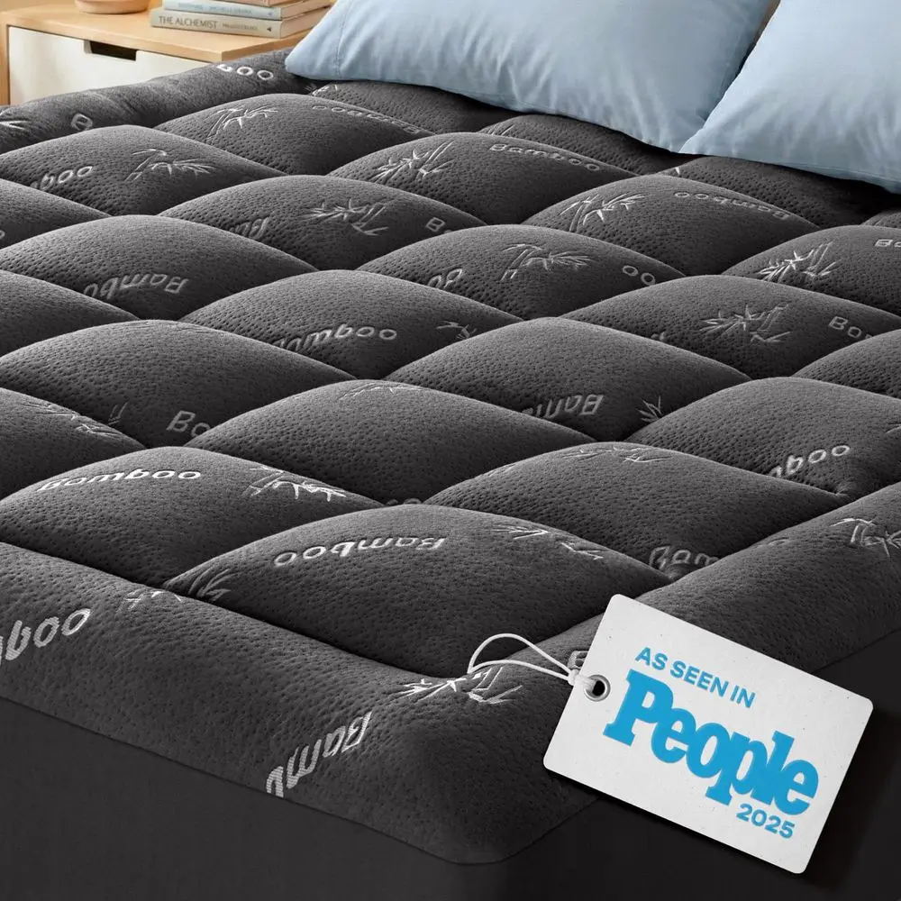 

Ультрамягкий наматрасник King Size из вискозы, изготовленный из бамбука, с эффектом охлаждения, для полной поддержки спины.