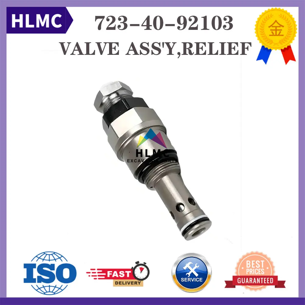 

Construction Machinery Parts Main Relief Valve Assembly 723-40-92103 723-40-92103 7234092103 for PC200-8 PC360-7 PC400-7