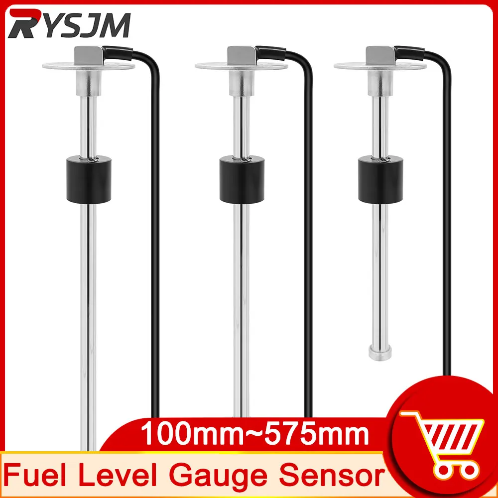 240~33ohms Marine Fuel Level Gauge Sensor Boat RV Water Level Sensor Tank Sending Unit Tank Fuel Sensor Indicator 12V 24V