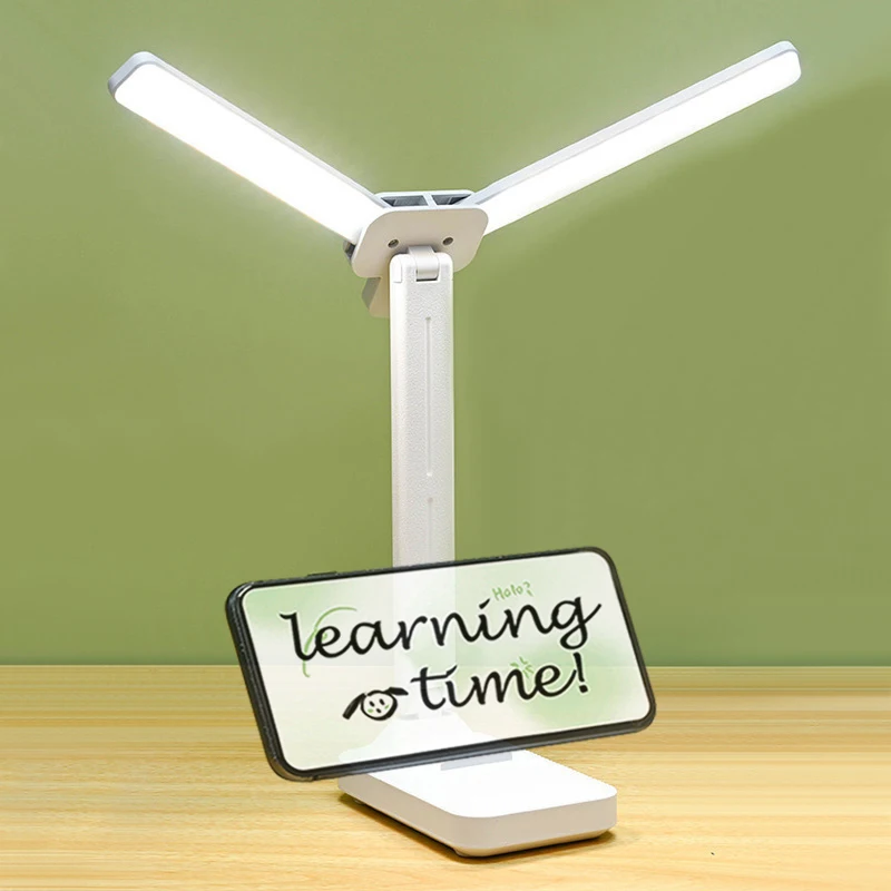 

Eye Care LED Desk Lamp USB Powered Small Foldable Table Lamp 3 Colors Dimmable Nihgt Light Reading Light For Children Students