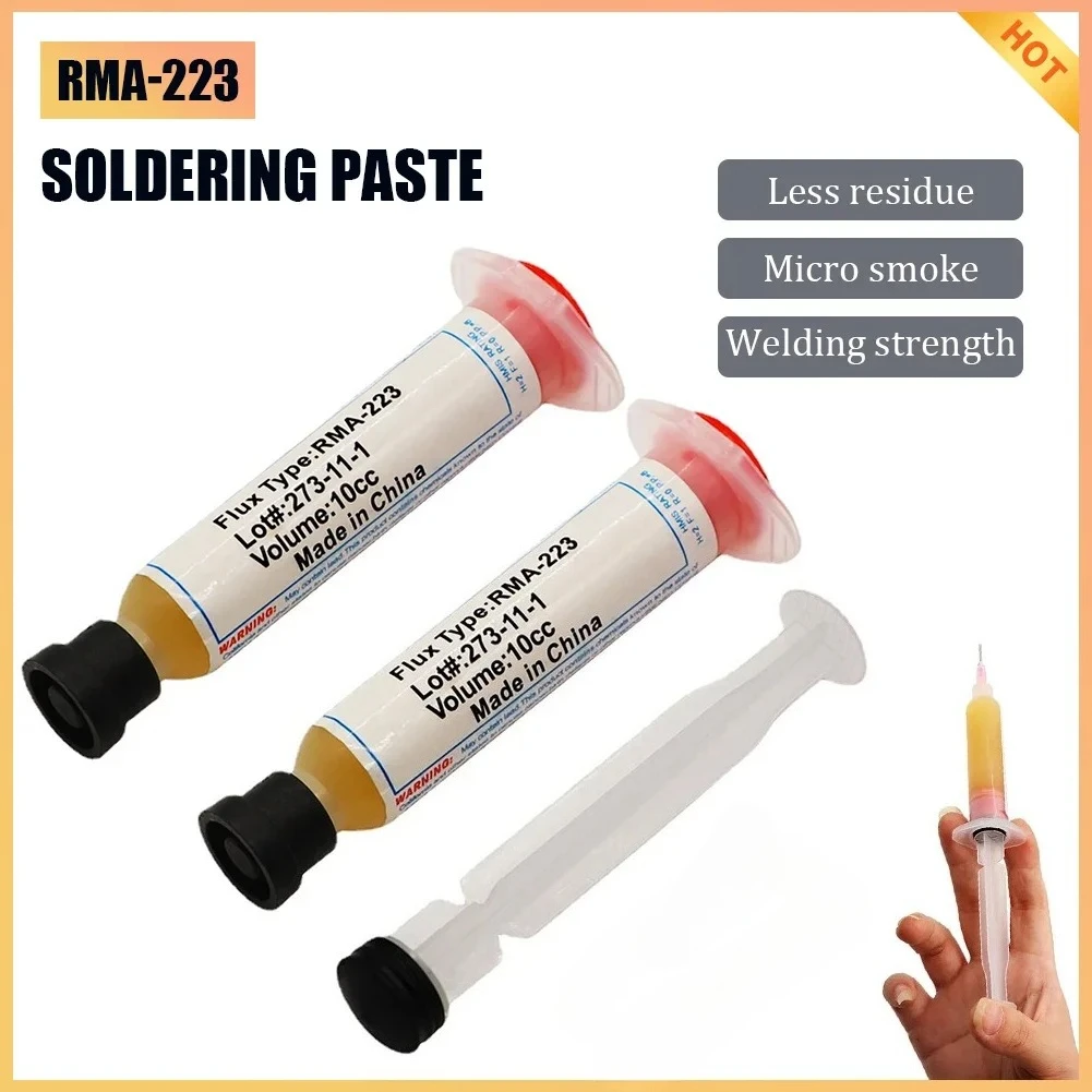 Solder Paste 10cc RMA223 RMA-223 Soldering Paste Flux Solder Grease For Computer Chips Phone LED BGA SMD PGA PCB Repair Tools