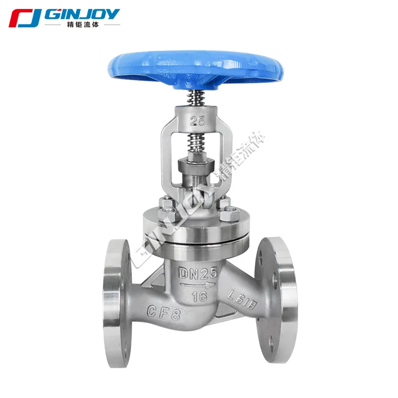 Manual Flange Globe Valve Carbon Steel Stainless Steel Hard Sealing Flange Connection