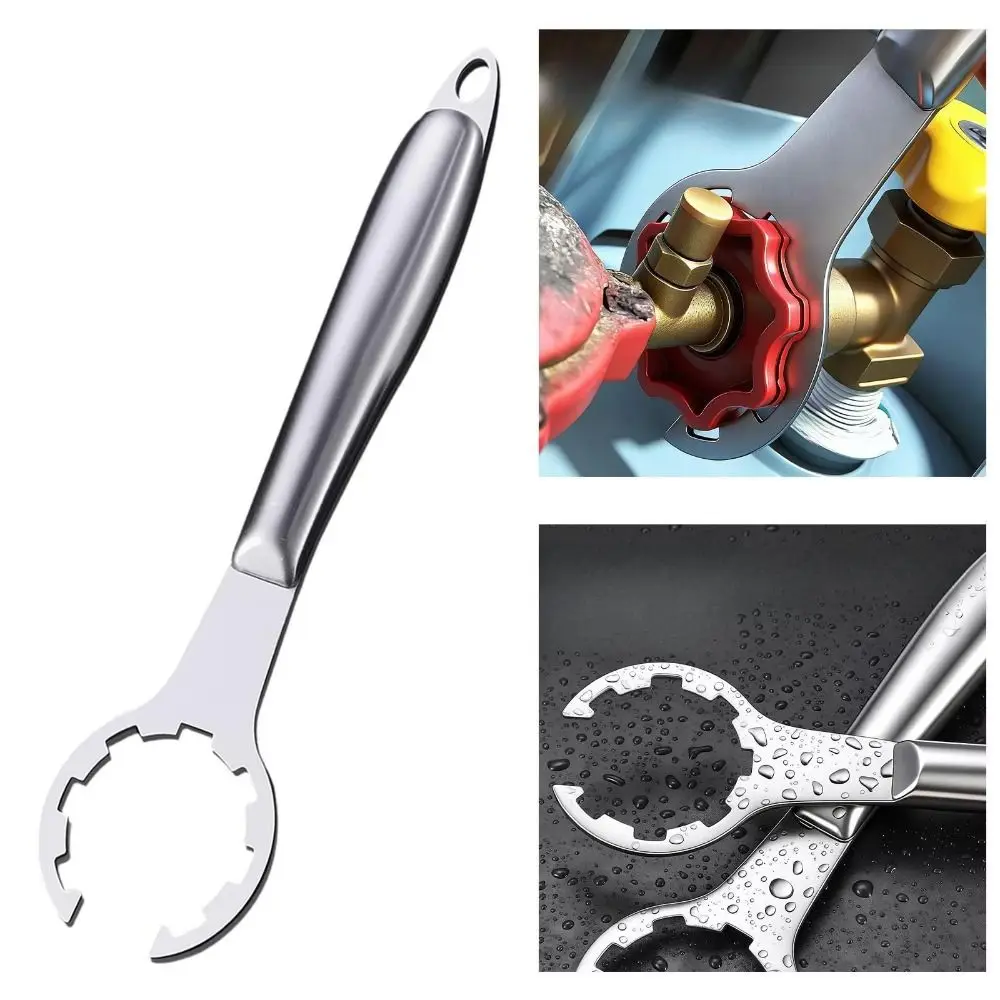 

Hand Repair Tool Gas Valve Wrench Thickened High Hardness Gas Valve Spanner Nutcracker Bottle Opener Gas Dismantling Pliers