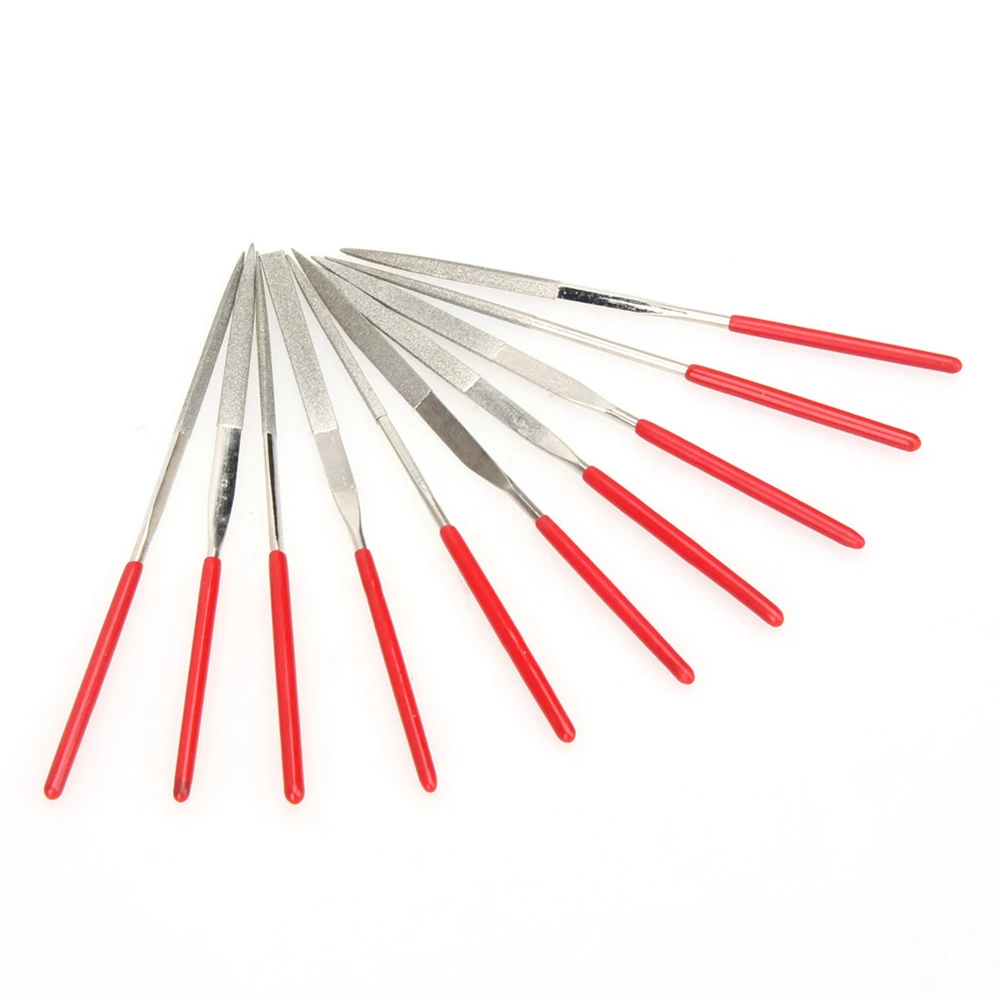 10/5 قطعة الماس ملف إبرة صغيرة مجموعة أدوات يدوية الحرف الخزفية DIY بها بنفسك الخشب عرموش ملف إبرة مجوهرات تلميع نحت ملف الماس