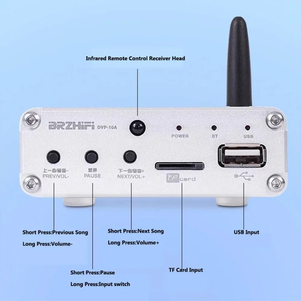 Reproductor de música sin pérdidas de Audio doméstico Hifi, receptor Bluetooth 5,0, decodificador de música ES9018K2M AD823A Opamp