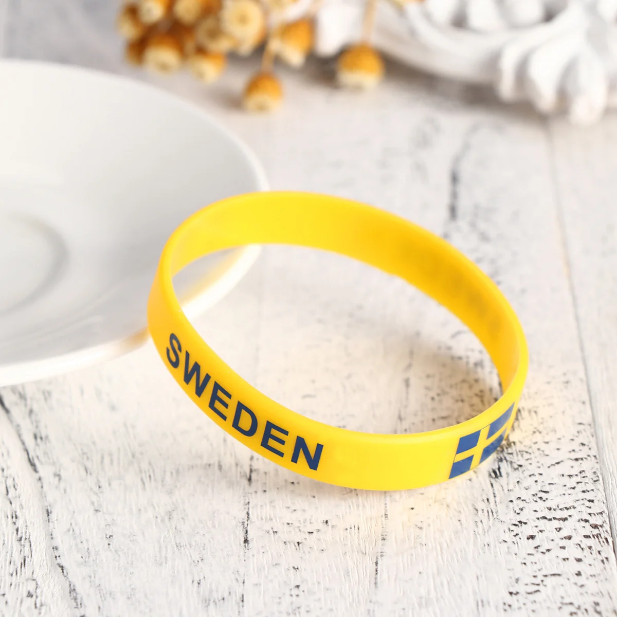 

5pcs Country Flag Silicone Wristbands Patriotic Australia Bracelets Team Sports Rubber Hand Rings For Outdoor Games National