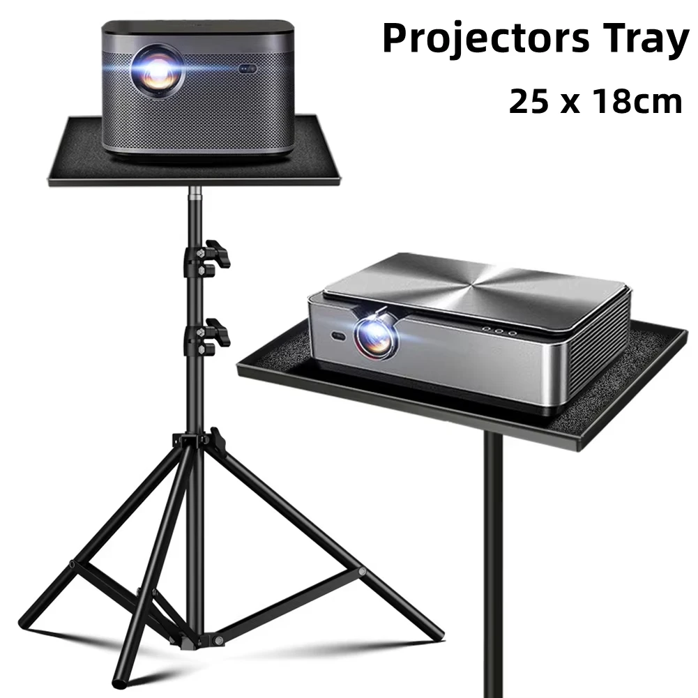 Miwayer-bandeja para proyector, soporte para trípode, tarjeta de sonido, soporte de plataforma, plástico negro, adaptador de tornillo de 1/4 pulgadas