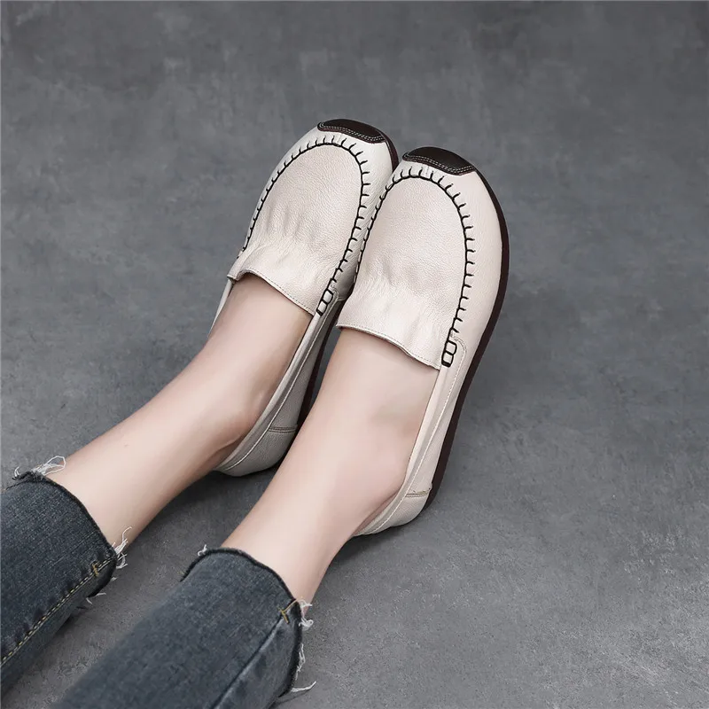 BKQU Brand 2024 Spring/Summer Comfortable Muller Shoes Round Head Loafers New Store Promotion for Women Vulcanized Shoes