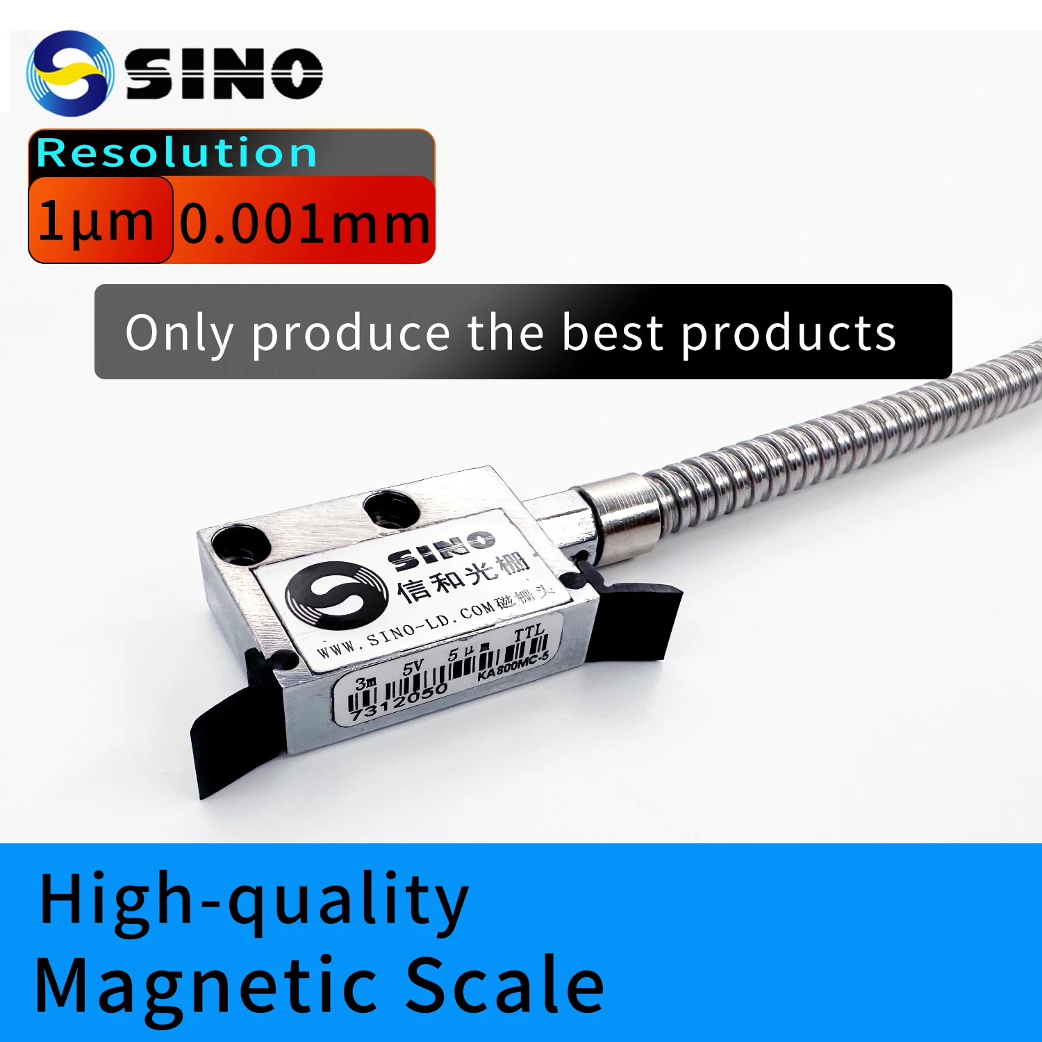 

High-quality Magnetic Scale Sensor Reader Head 5V TTL Linear Displacement Ruler Magnet Encoder for Lathe Wooden Stone Machine