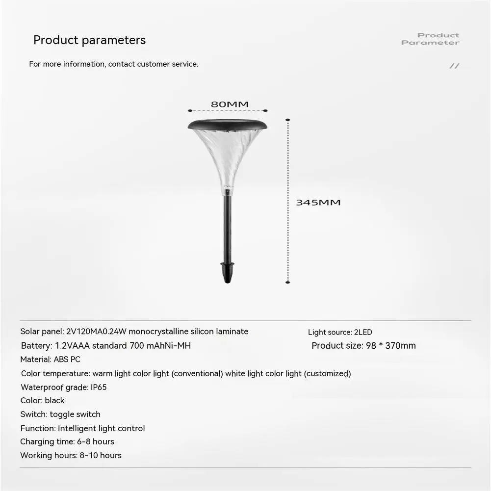 2 Stuks Kleurrijke Zonne-Lamp Buiten Waterdichte Decoratieve Staak Lichten Voor Villa Tuin Gras Binnenplaats