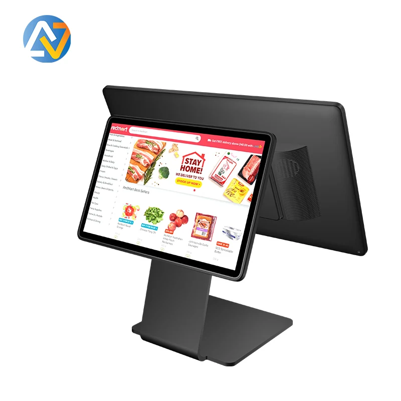 4GB+64GB Memory 15.6 Inch Android 13 Pos Machine Touch Screen Food Ordering Machine for Retail Shop and Supermarket