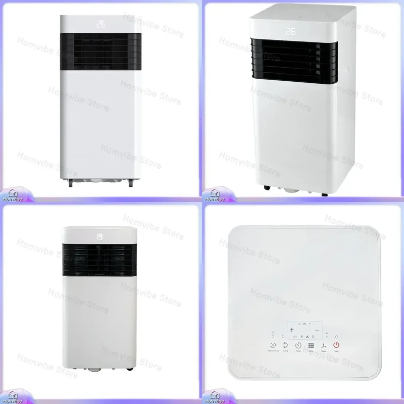 Portable 7000 BTU Mobile Air Conditioner with Dual Fan Speeds Dehumidifier Mode WiFi Control Remote Quiet Cooling for Home