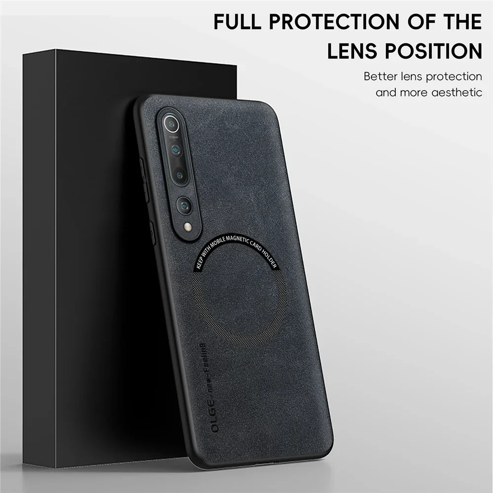 For Xiaomi Mi 10 Magnetic Retro Leather Case For Xiaomi Mi 10 Pro Mi10 Pro 5G Wireless Charging Phone Case Cover