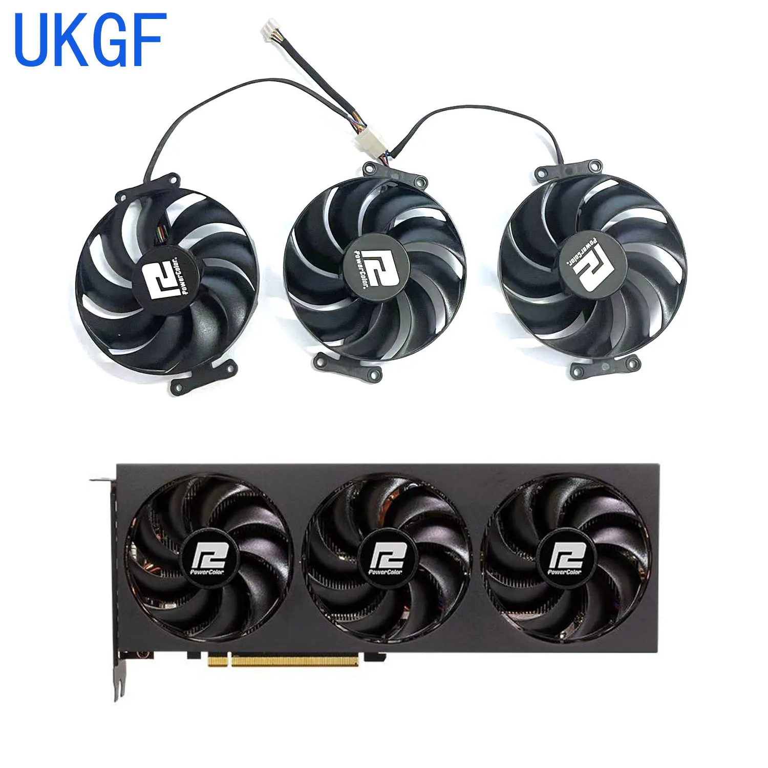 

Original 87MM 4PIN T129215BU DC 12V 0.5A RX 7800 XT GPU fan for PowerColor RX 7800 XT 16G competitive graphics card