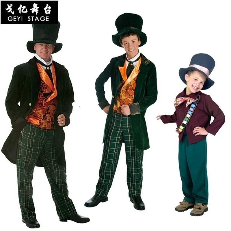 

Alice in the land of wonders Halloween costume gentleman magic carnival man costume cosplay costume