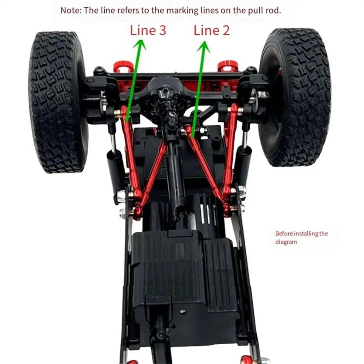 RC سيارة ترقية الهيكل تحديد سحب قضيب عدة ل 1/16 C44 C34 FJ45 RC اكسسوارات السيارات