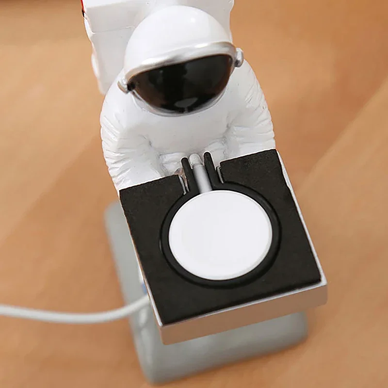 حامل ساعة رائد الفضاء منظم عرض المجوهرات المنزلية حامل ساعة الطاولة لشحن الرف دعم الساعات