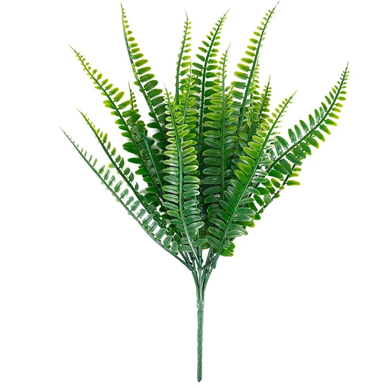 Artificial Plants Persian Grass Faux Shrubs UV Resistant Fake Greenery Grass Bushes for Home Outdoor Indoor Decoration