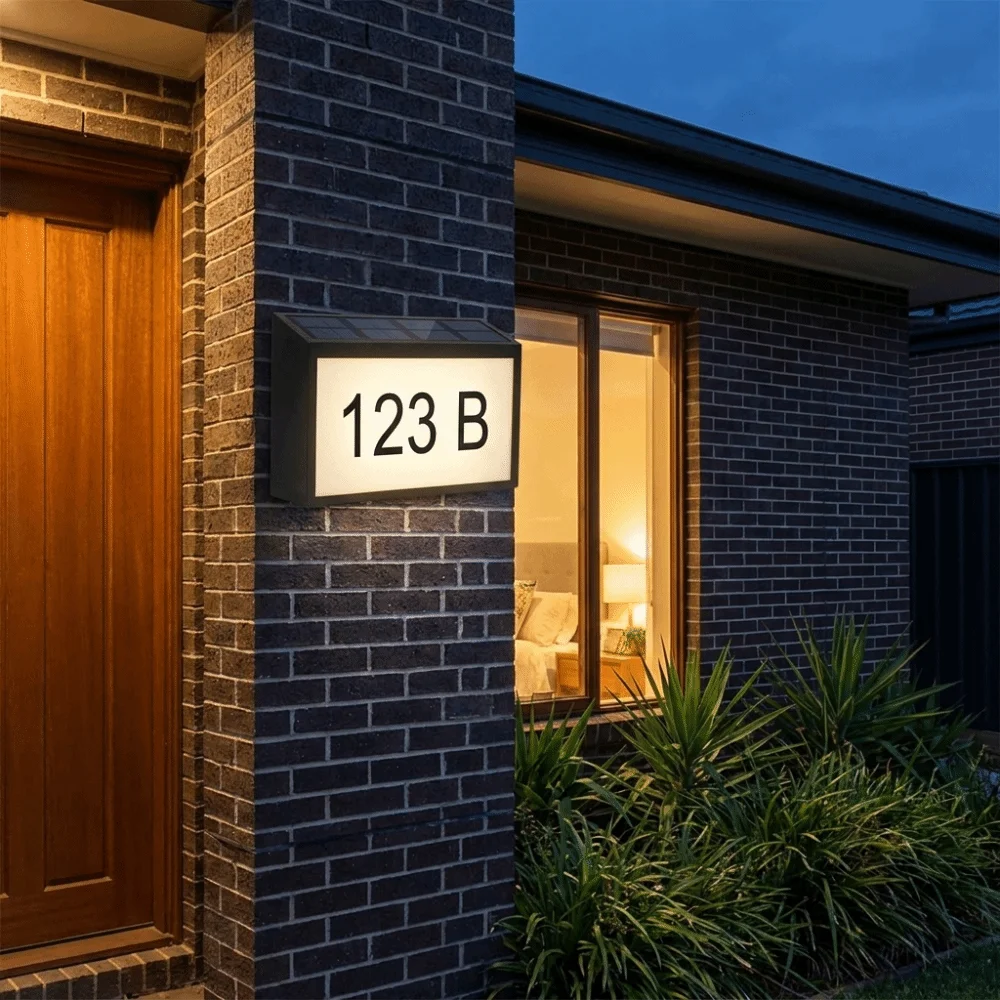 Plaque d'adresse LED solaire é - Decor Lighting Address avis et prix