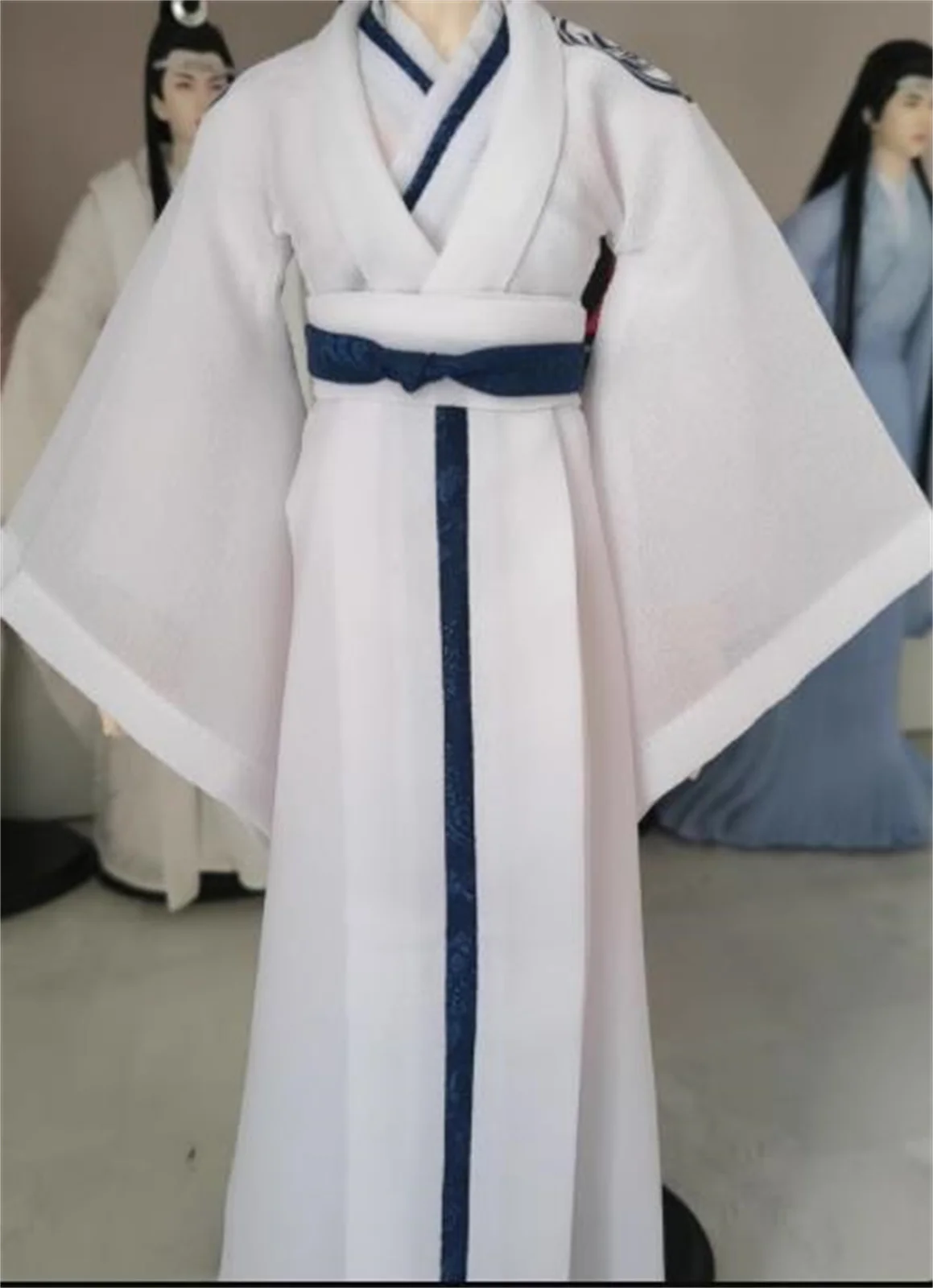

Hanfu Dress1/6 Мужской древний костюм Hanfu, куртка, пальто, белый халат, модель для 12-дюймовой экшн-фигурки, аниме-игрушки