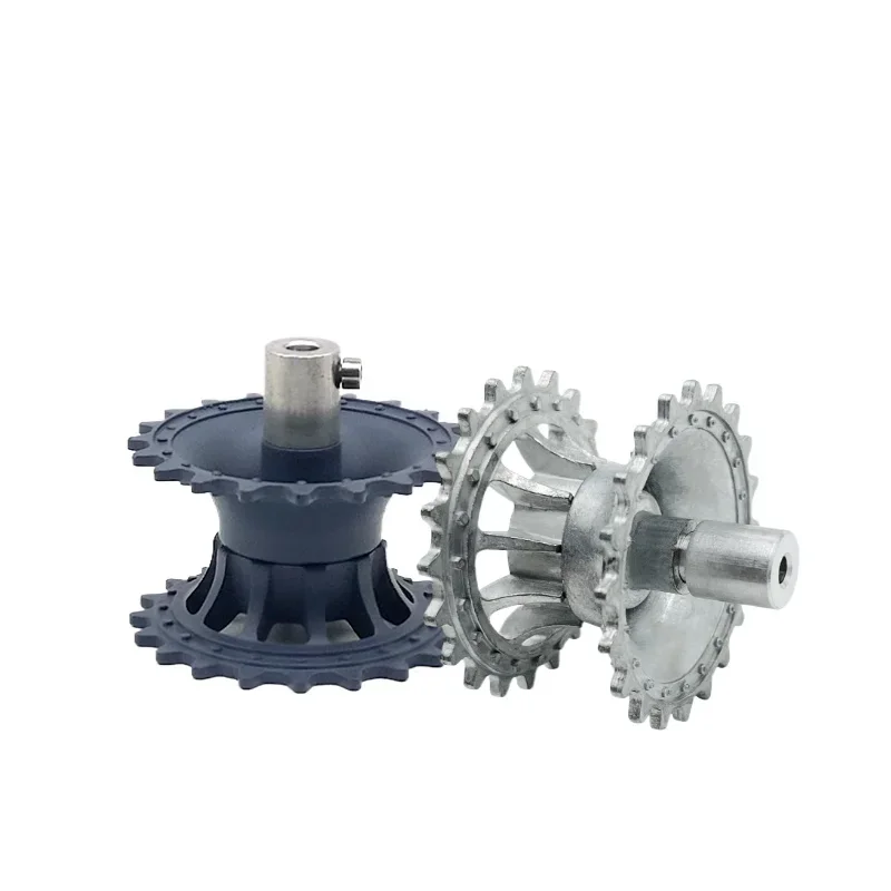 Plastic/zinc Alloy Motor Drive Wheel with Aluminum Alloy Coupling, Tank Accessories, Inner Diameter 4/5/6mm